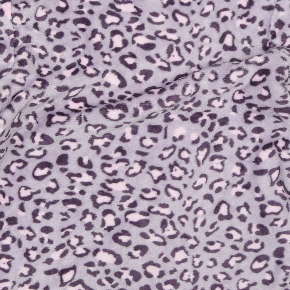 Booho Womens Purple Animal Print Pyjama Top Size M