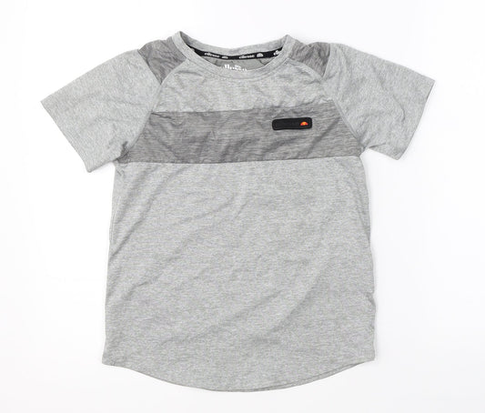 ellesse Boys Grey Basic T-Shirt Size S