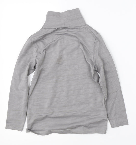 Crane Boys Grey Basic T-Shirt Size 7-8 Years