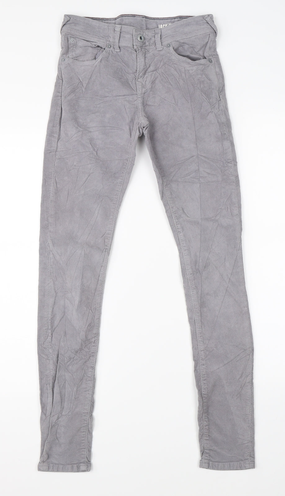 Jack Wills Mens Grey  Denim Straight Jeans Size 25 in L32 in