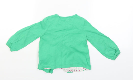 George Girls Green Pullover Jumper Size 9-12 Months