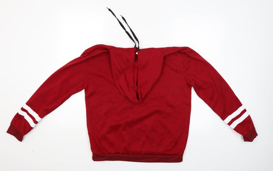 Preworn Womens Red Pullover Hoodie Size XL