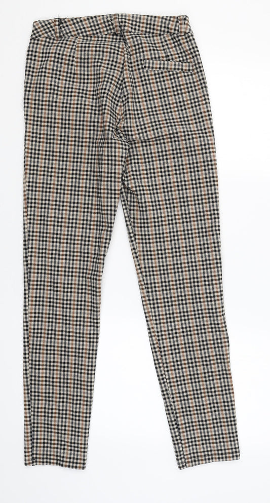 Preworn Womens Beige Check Capri Trousers Size XL L28 in
