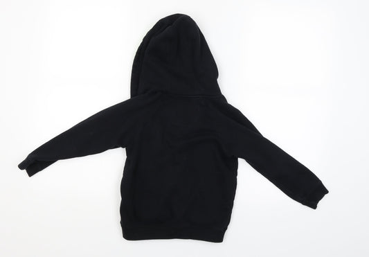 US Athletic Boys Black Full Zip Hoodie Size 5 Years