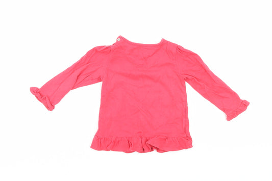 TU Girls Red Tunic Jumper Size 9-12 Months