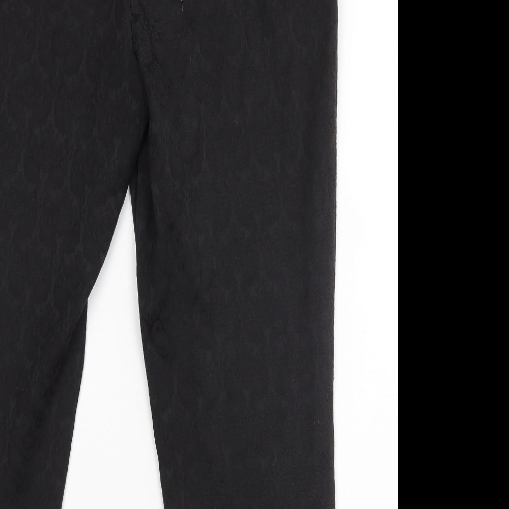 Soon Womens Black Trousers Size 12 L22.5 in