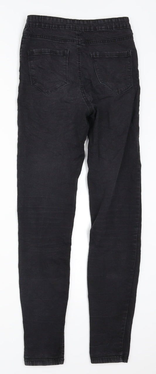 Denim Co Womens Black Denim Skinny Jeans Size 8 L30 in