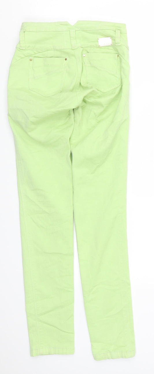 Stage Jeans Womens Green Denim Straight Jeans Size 25 in L30 in