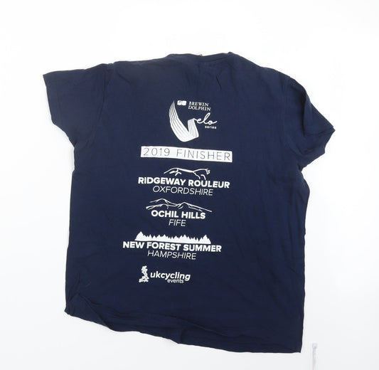 Roly Womens Blue Basic T-Shirt Size M