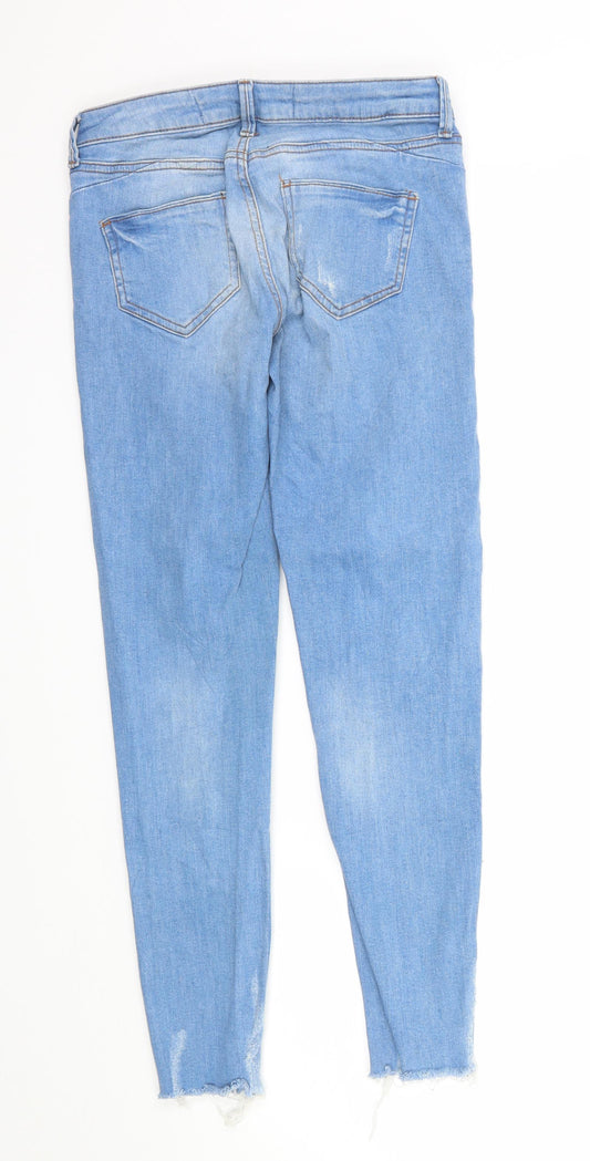 DenimCo Womens Blue Denim Skinny Jeans Size 4 L26 in