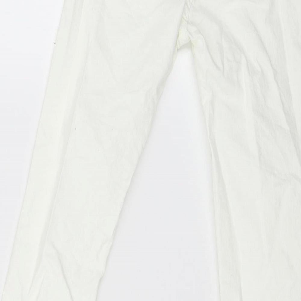 H&M Womens Ivory Denim Skinny Jeans Size 6 L29 in