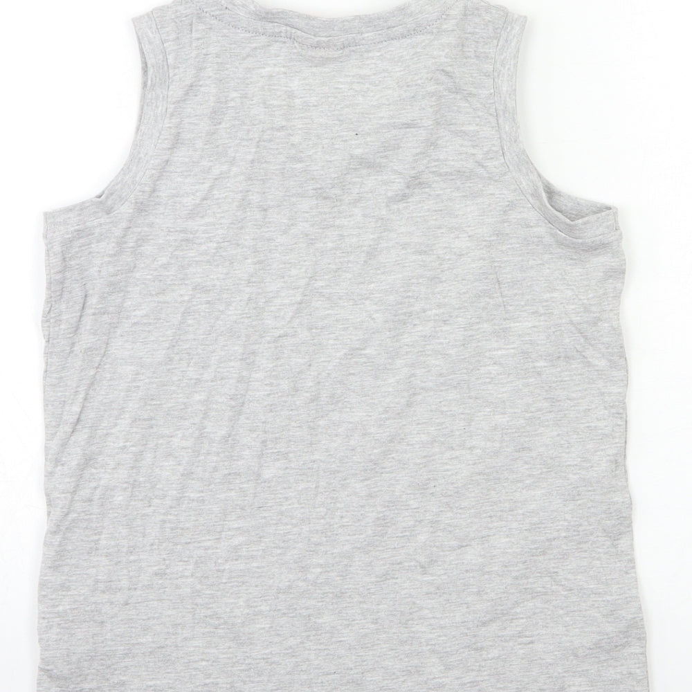 Slazenger Boys Grey Basic T-Shirt Size 9-10 Years