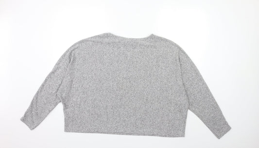 H&M Womens Grey Knit Pullover Jumper Size XL