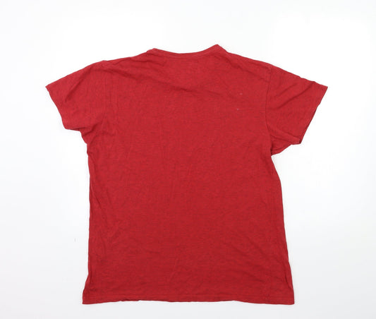 Preworn Mens Red T-Shirt Size L