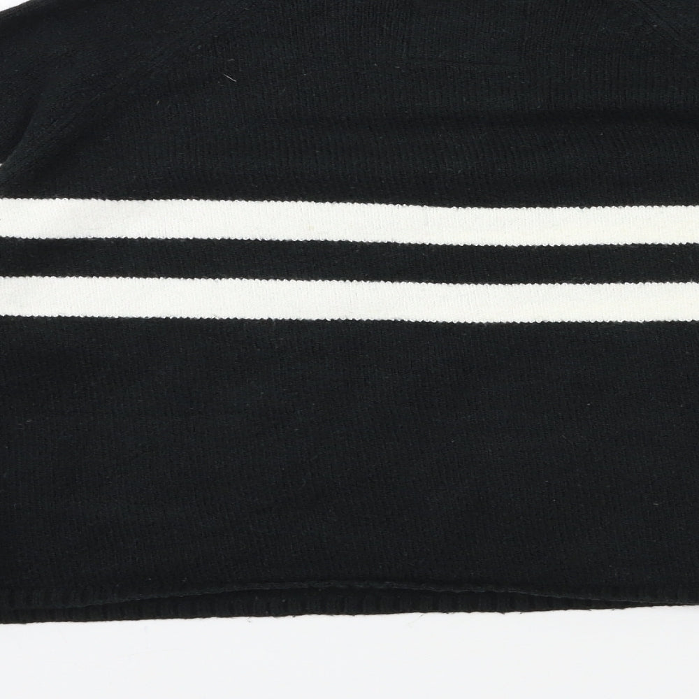 Hollister Womens Grey Striped Knit Pullover Jumper Size L