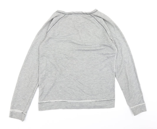 Rewind Womens Grey Pullover Sweatshirt Size M