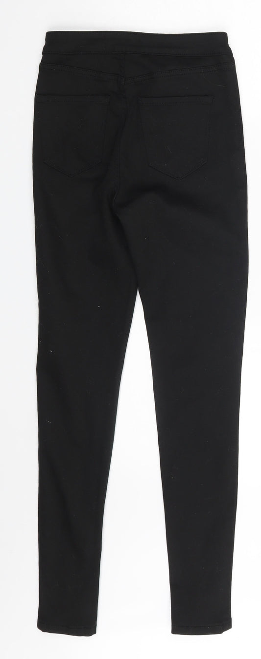 Denim & Co. Womens Black Jegging Leggings Size 6 L27 in