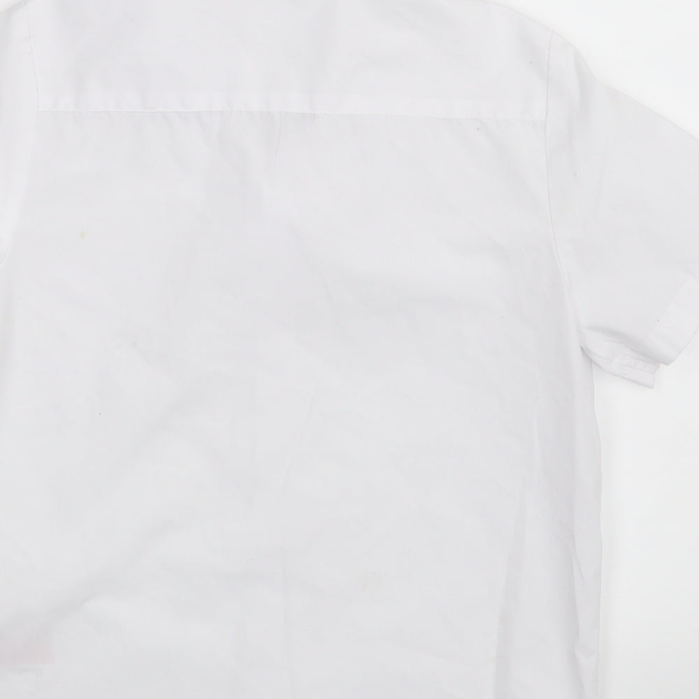 Debenhams Boys White Basic Button-Up Size 8 Years