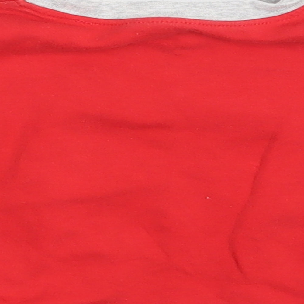 Mickey Mouse Boys Red Basic T-Shirt Size 3-6 Months
