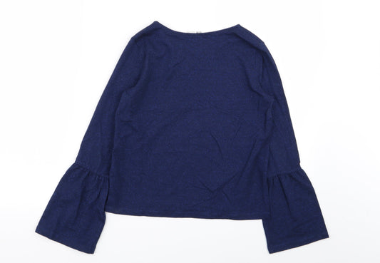 H&M Girls Blue Basic T-Shirt Size 11-12 Years