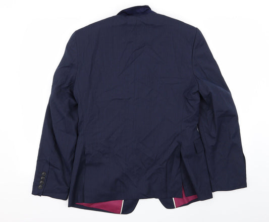 M&s Mens Blue Jacket Blazer Size 38