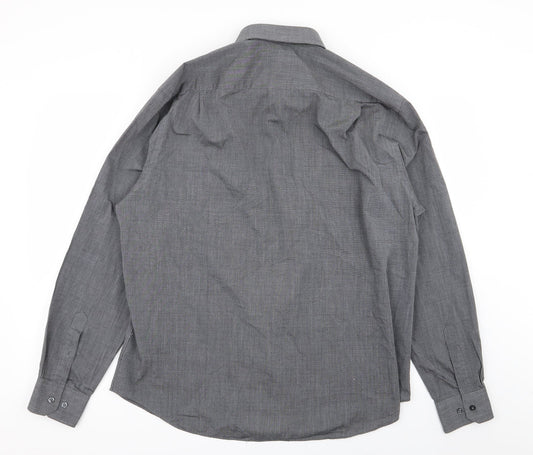 Asda George Mens Grey Button-Up Size 17