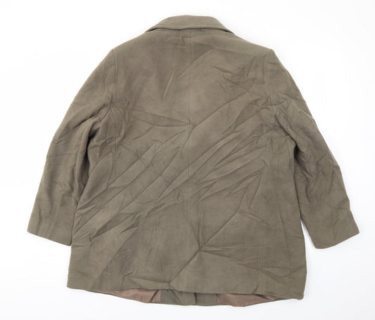 BHS Womens Green Jacket Coat Size 18