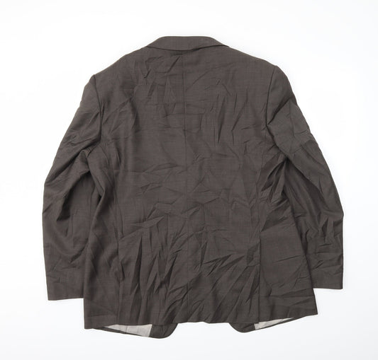 M&S Mens Brown Jacket Blazer Size 44