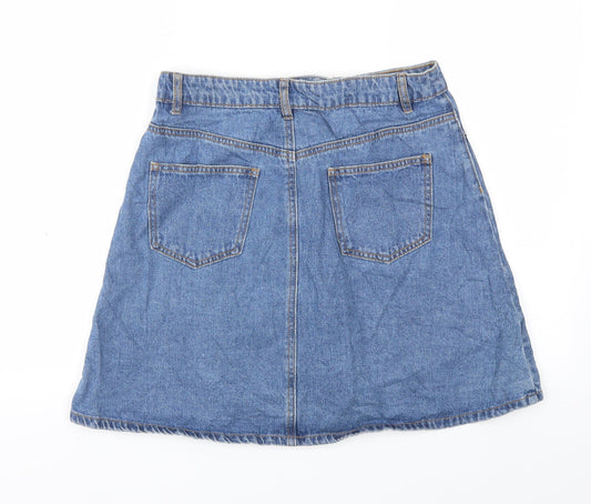 Noisy may Womens Blue A-Line Skirt Size XS