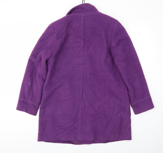 M&S Womens Purple Jacket Coat Size 12