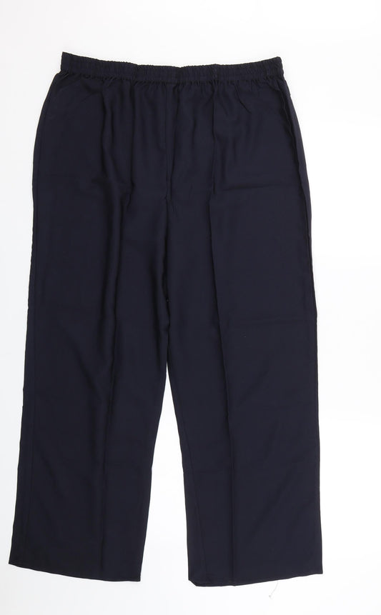 Preworn Womens Blue Cropped Trousers Size 2XL L26 in