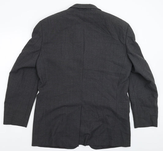 Maconde Mens Grey Jacket Suit Jacket Size 40