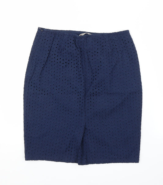 Max Studio Womens Blue Straight & Pencil Skirt Size S