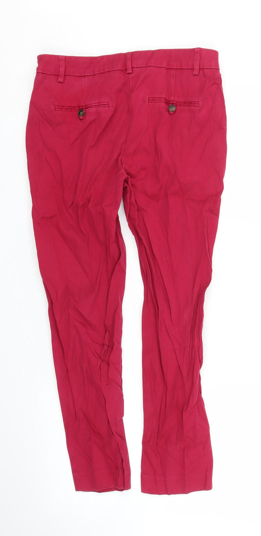 NEXT Womens Pink Capri Trousers Size 10 L23 in