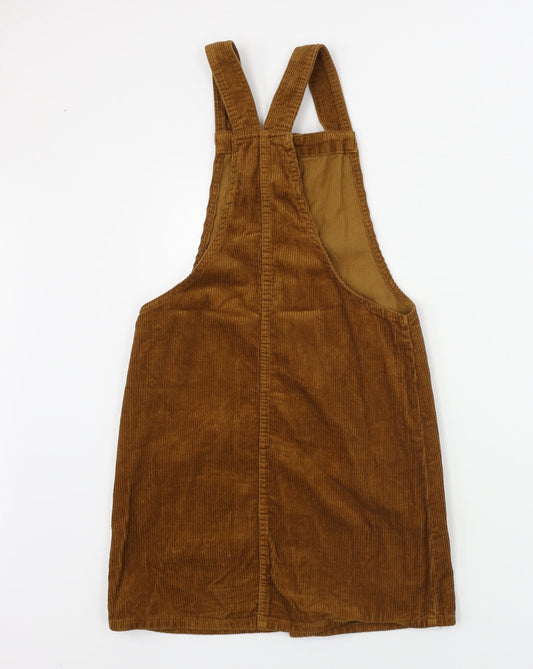 denim co Womens Brown Dungaree One-Piece Size 6