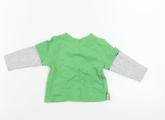 Mini Club Boys Green Basic T-Shirt Size 3-6 Months