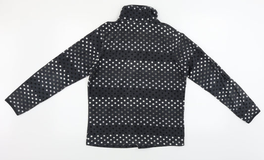Old Navy Womens Grey Polka Dot Henley Jumper Size M