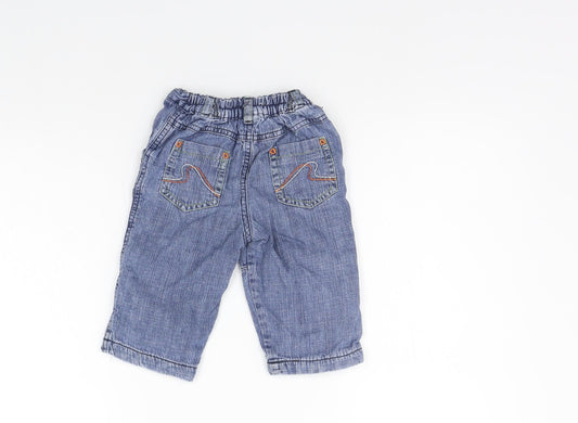 TU Girls Blue Jogger Jeans Size 6-9 Months