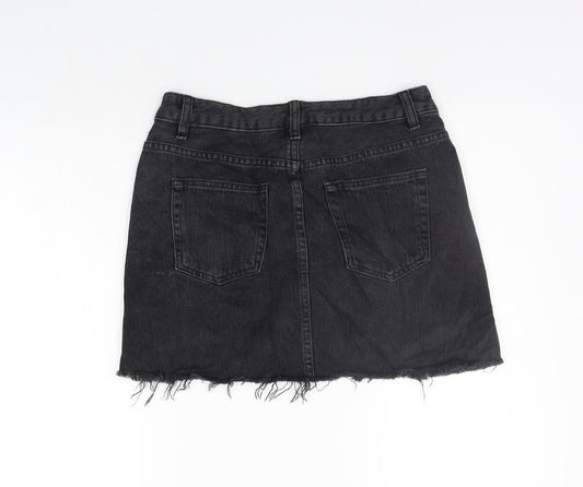 ASOS Womens Grey A-Line Skirt Size 8
