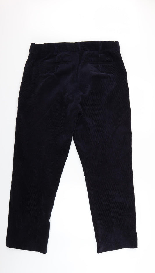 Skopes Womens Blue Corduroy Trousers Size 36 L29 in