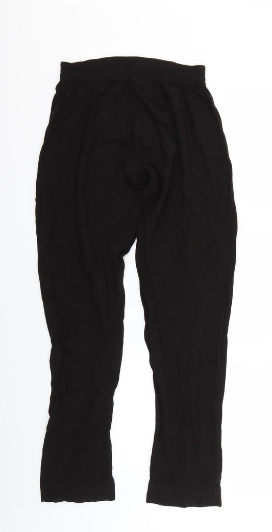 Alimah Womens Black Jogger Trousers Size S L27 in