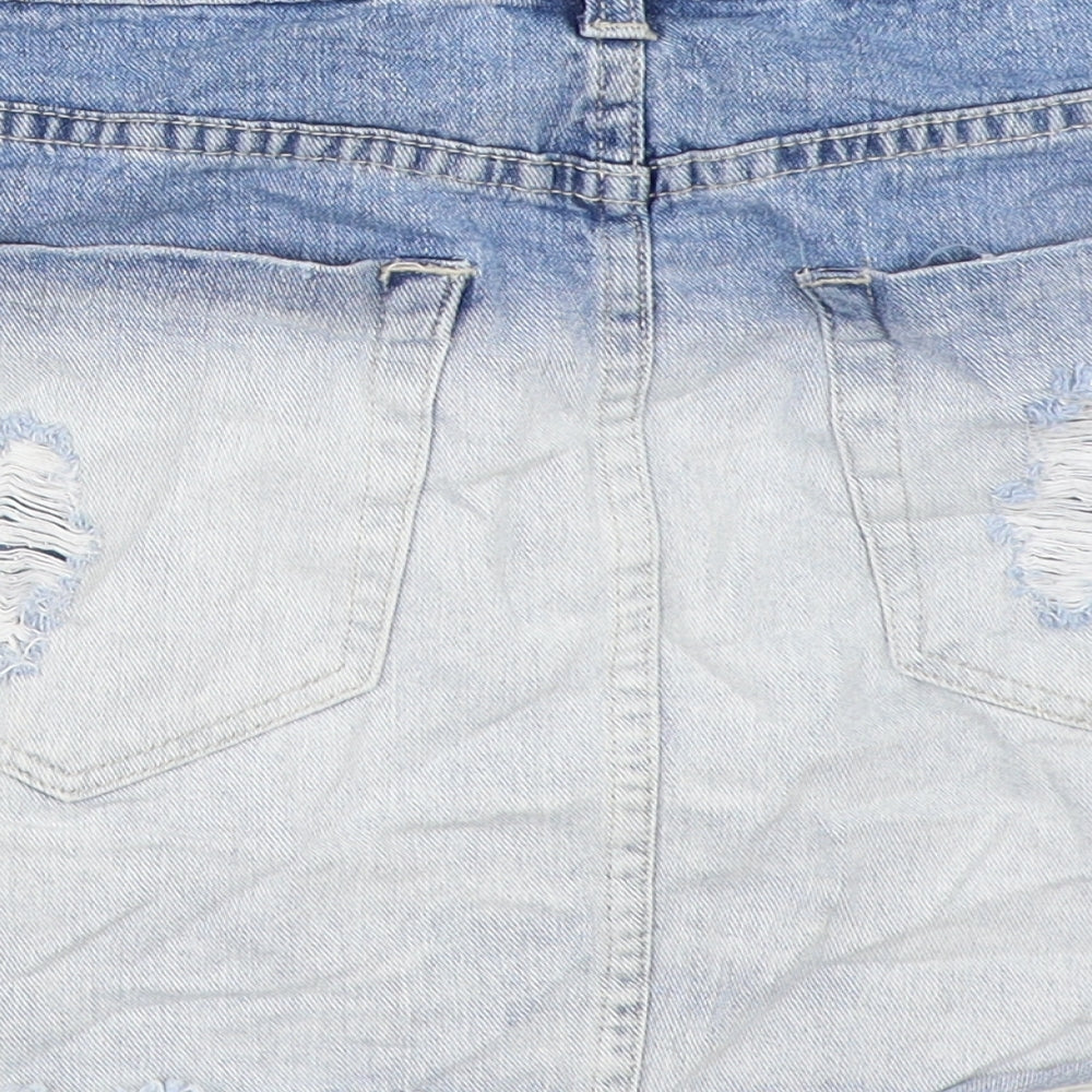 FOREVER 21 Womens Blue Denim Mini Skirt Size 29 in