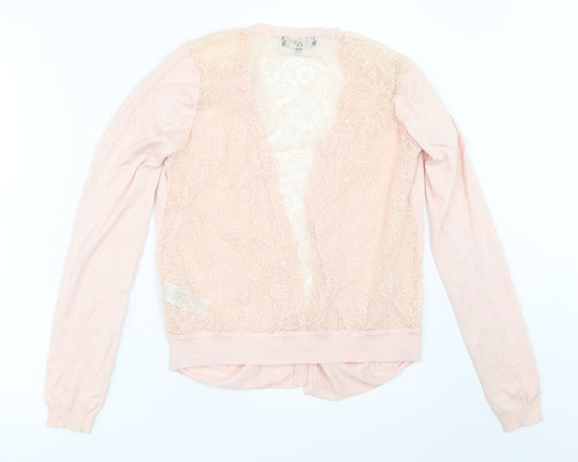 New Look Womens Pink Cardigan Jumper Size 10