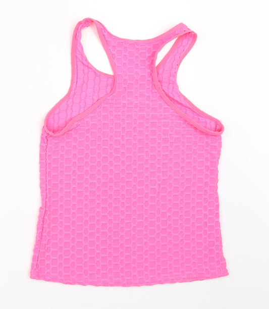 Preworn Womens Pink Basic Tank Size S
