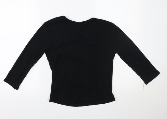 Atticute Womens Black Blouse Size M