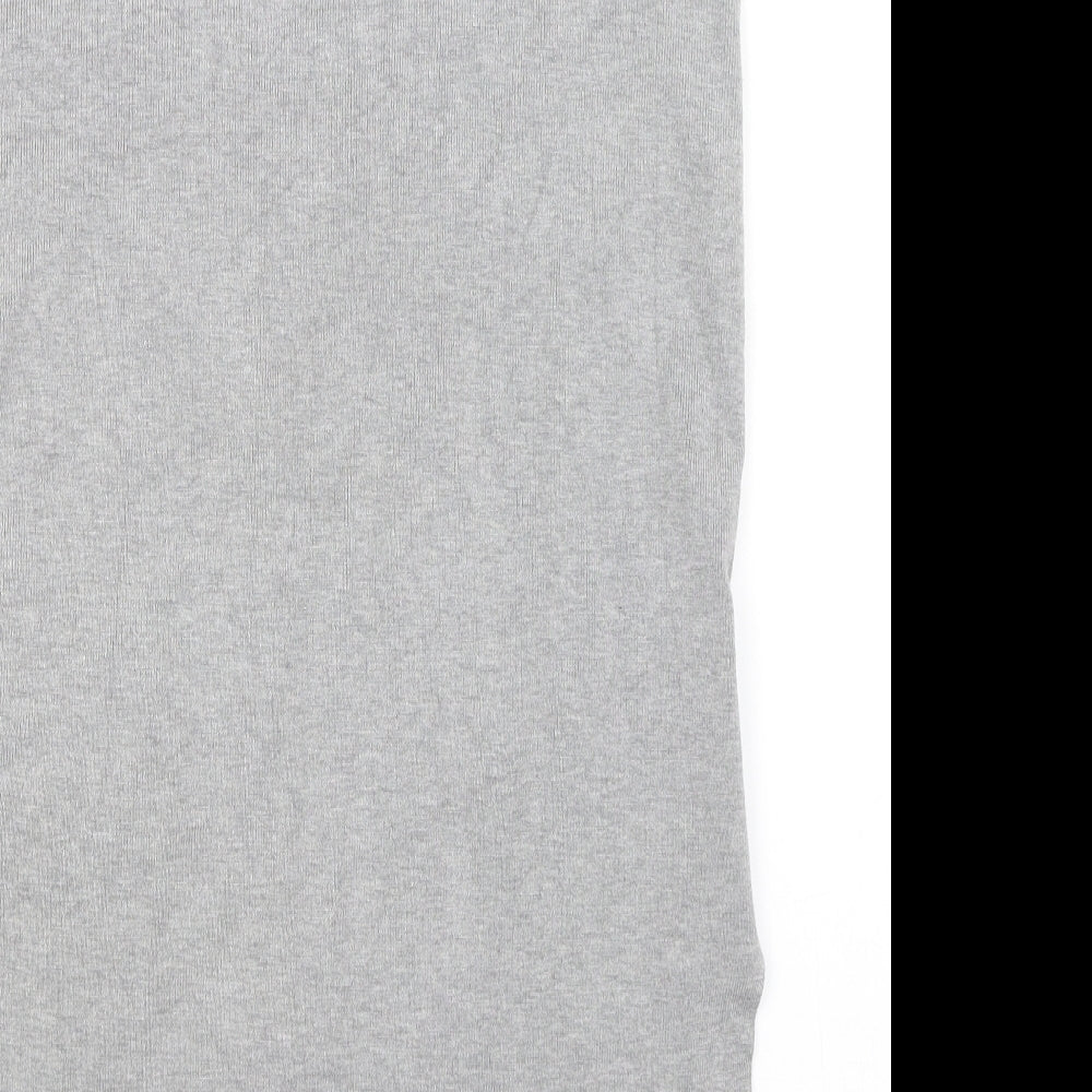 Brand and care label for Astradivarius women’s grey wrap jumper, size M