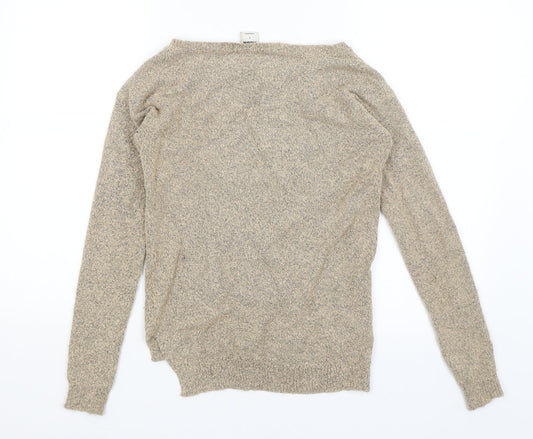 VERO MODA Womens Beige Pullover Jumper Size S