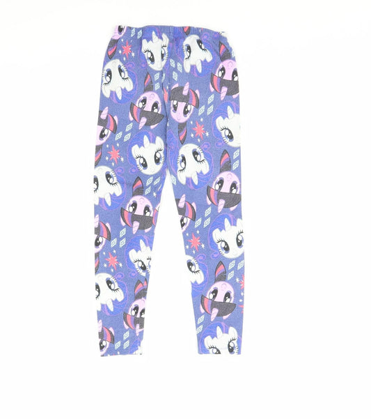 TU Girls Blue Solid Cami Pyjama Pants Size 7 Years