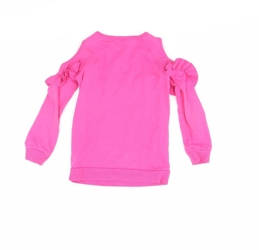 Juicy Couture Girls Pink Pullover Jumper Size 4 Years