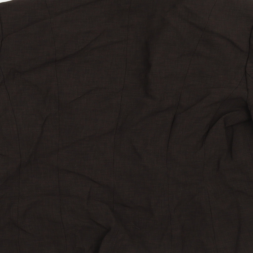 Precis Womens Brown Jacket Blazer Size 16